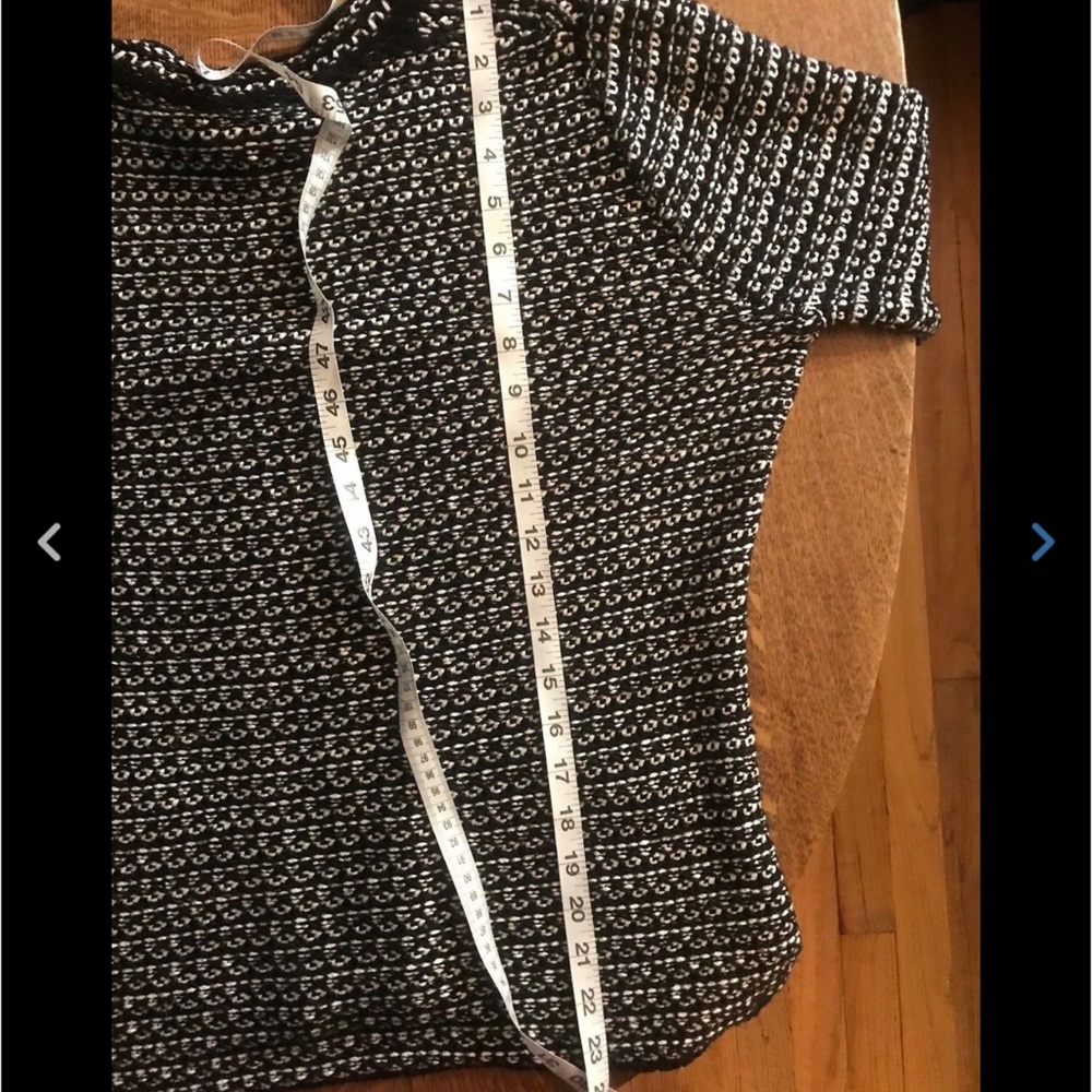 After the Rain Black White Cardigan Sweater Medium - Picture 6 of 6